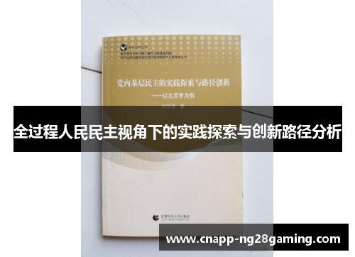 全过程人民民主视角下的实践探索与创新路径分析